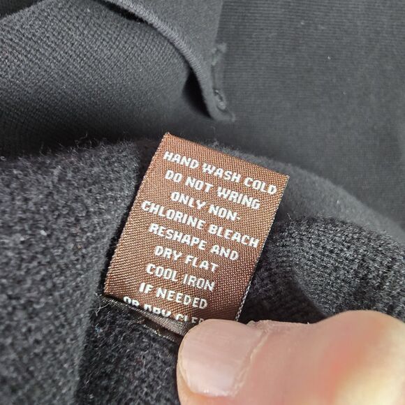 Adrienne Vittadini Black Cardigan with 3/4 Sleeves - Picture 10 of 14